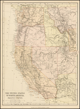 Southwest, Rocky Mountains and California Map By Blackie & Son