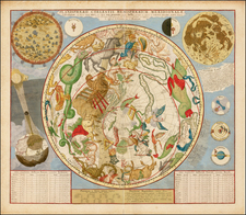 Celestial Maps Map By Johannes Covens  &  Cornelis Mortier