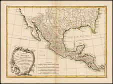 South, Texas, Southwest and Mexico Map By Jean Lattré