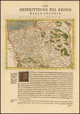 Poland Map By Giovanni Antonio Magini