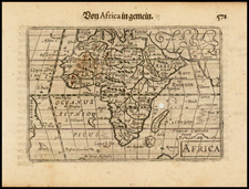Africa and Africa Map By Barent Langenes
