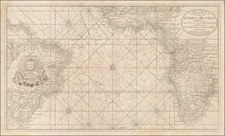 Atlantic Ocean, South America, Africa and West Africa Map By Gerard Van Keulen