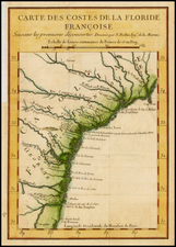 Southeast Map By Jacques Nicolas Bellin