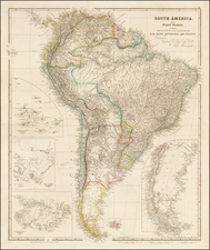 South America Map By John Arrowsmith