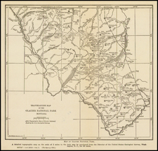 Rocky Mountains and Montana Map By Poates Engraving Company