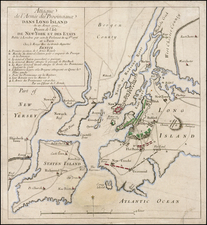 New York City and Mid-Atlantic Map By Georges Louis Le Rouge