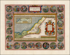 Holy Land Map By Abraham Ortelius