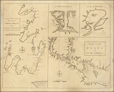 Caribbean, South America and Canada Map By John Senex / Edmond Halley / Nathaniel Cutler