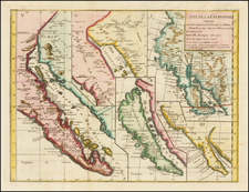 Baja California and California Map By Denis Diderot / Didier Robert de Vaugondy