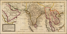 Indian Ocean, India and Southeast Asia Map By Herman Moll