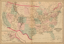 United States Map By Asher  &  Adams