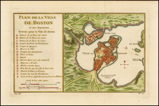 New England Map By Jacques Nicolas Bellin