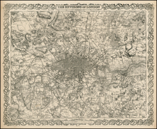 Europe and British Isles Map By Joseph Hutchins Colton