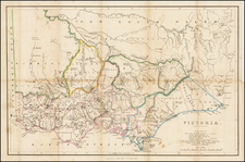 Australia Map By Smith, Elder & Co.