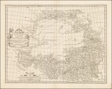 Central Asia & Caucasus Map By Jean-Baptiste Bourguignon d'Anville