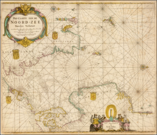 England, Scotland, Netherlands, Scandinavia, Norway and Denmark Map By Jacob Aertsz. Colom