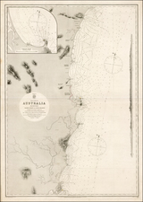 Australia Map By British Admiralty