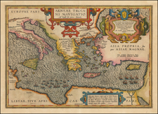 Italy, Turkey, Mediterranean, Turkey & Asia Minor, Balearic Islands and Greece Map By Abraham Ortelius