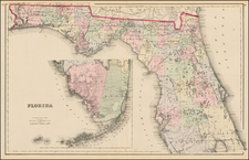 Florida Map By O.W. Gray