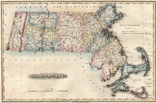 New England Map By Fielding Lucas Jr.