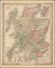 Scotland Map By Joseph Hutchins Colton