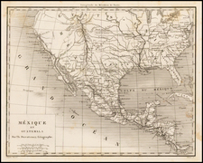 Texas, Southwest, Rocky Mountains, Mexico and California Map By Thunot Duvotenay