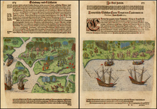 Florida and Southeast Map By Theodor De Bry