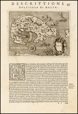 Balearic Islands Map By Tomasso Porcacchi