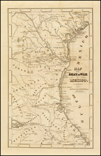 Texas and Mexico Map By J.A. James & Co.