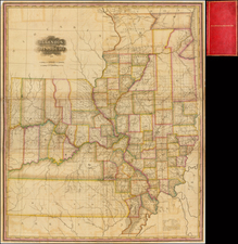 Illinois and Missouri Map By Henry Schenk Tanner