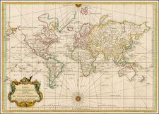 World, World, Australia & Oceania, Australia, Oceania and New Zealand Map By Jacques Nicolas Bellin