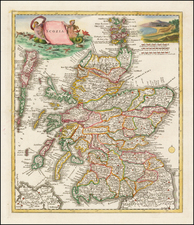 Scotland Map By Giambattista Albrizzi