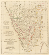 India Map By James Rennell