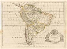 South America Map By Guillaume Sanson