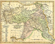 Asia and Turkey & Asia Minor Map By Robert Wilkinson