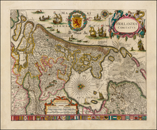 Netherlands Map By Willem Janszoon Blaeu