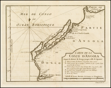 West Africa Map By Jacques Nicolas Bellin