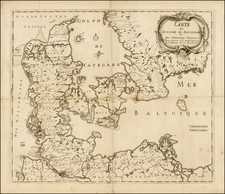 Carte du Royaume de Dannemarc et des Provinces Voisines pour servir a L'Intelligence de l'histoire de ce Royaume