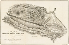 Texas and Mexico Map By P.S. Duval