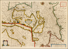 Scandinavia, Denmark and Germany Map By Jacob Aertsz. Colom