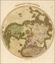 Northern Hemisphere, Polar Maps and Alaska Map By John Thomson