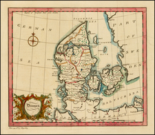 Denmark Map By John Gibson