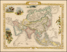 Asia Map By John Tallis