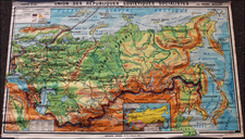 Russia, Ukraine and Russia in Asia Map By Pierre Deffontaines