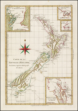 New Zealand Map By Rigobert Bonne