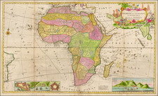 Africa and Africa Map By Herman Moll