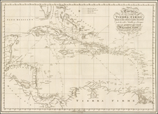 Caribbean and South America Map By Martin Fernandez de Navarrete