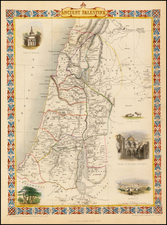 Holy Land Map By John Tallis