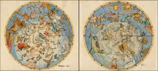 Celestial Maps Map By John Flamsteed