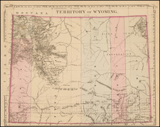 Plains and Rocky Mountains Map By Samuel Augustus Mitchell Jr.